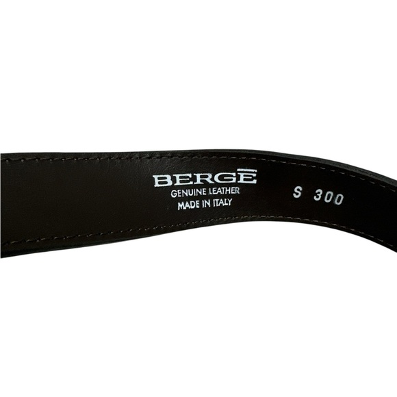 Berge Tan Leather Belt Size Small - Picture 7 of 7